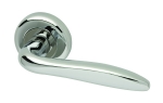 Kappa door handle set on round rose
